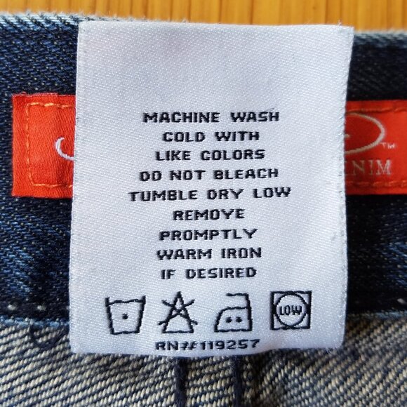 Ed Hardy 40 x 34 Embroidered Button Fly Blue Jeans by Christian Audigier - Picture 9 of 13